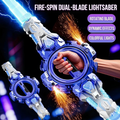 [With Sparks] Double-Sided Retractable Lightsaber, Spinning LED Light Up Sword, Stress Relief Fidget Toy, Cool Gifts for Boys